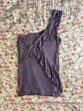 Vanity Y2K Purple Asymmetrical Top Size S Going Out Party